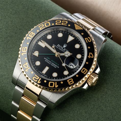 rolex yellow gold gmt master 2|More.